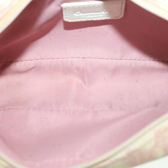 Christian Dior Trotter Canvas Pouch Pink Auth 36609 - Picture 11 of 16